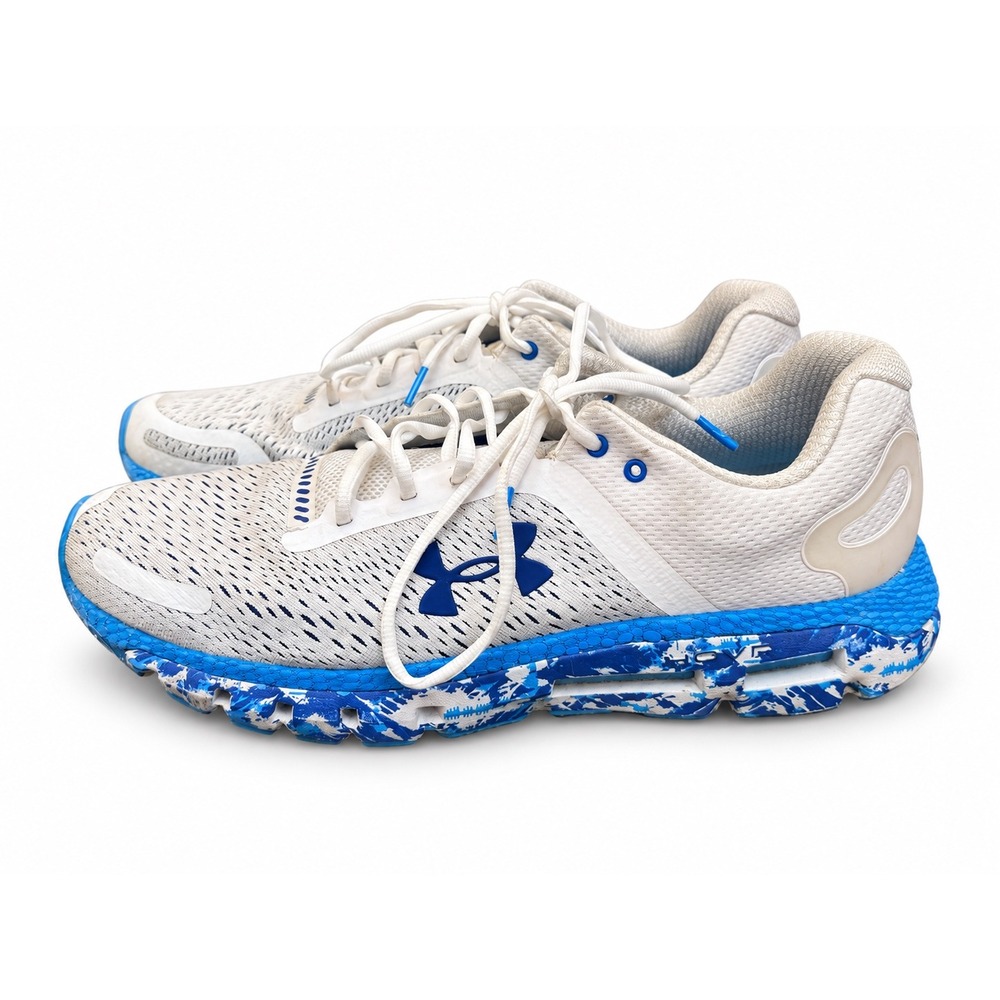 Under Armour HOVR Infinite 2 Men's Running Shoes White Blue Size 14